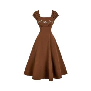 Embroidered Vintage Dress